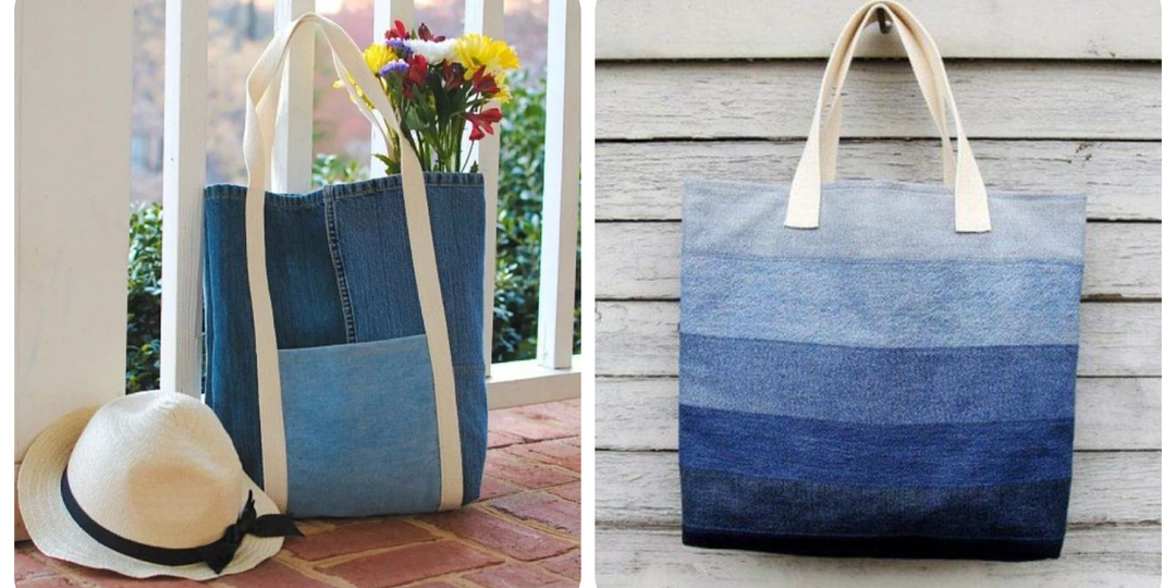 "Море зовëт": 10 летних сумок из старых джинсов своими руками (идеи для вдохновения)