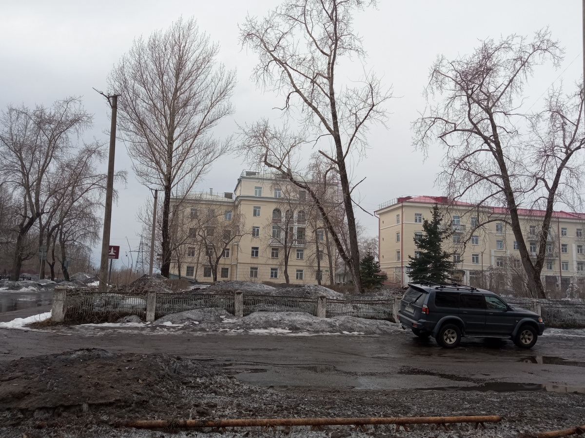Современная Сегежа, старые дома сталинской постройки