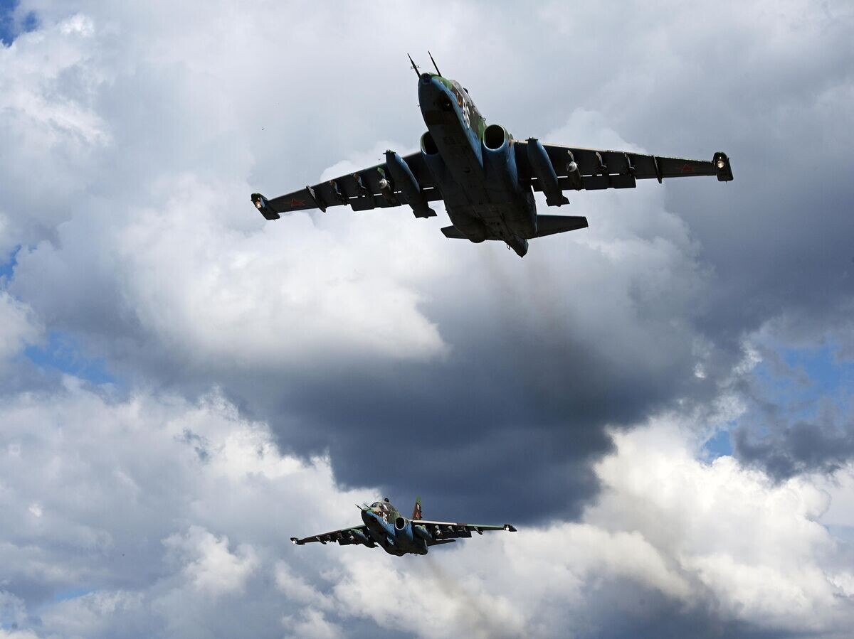    Штурмовики Су-25 белорусских ВВС© Sputnik / Виктор Толочко