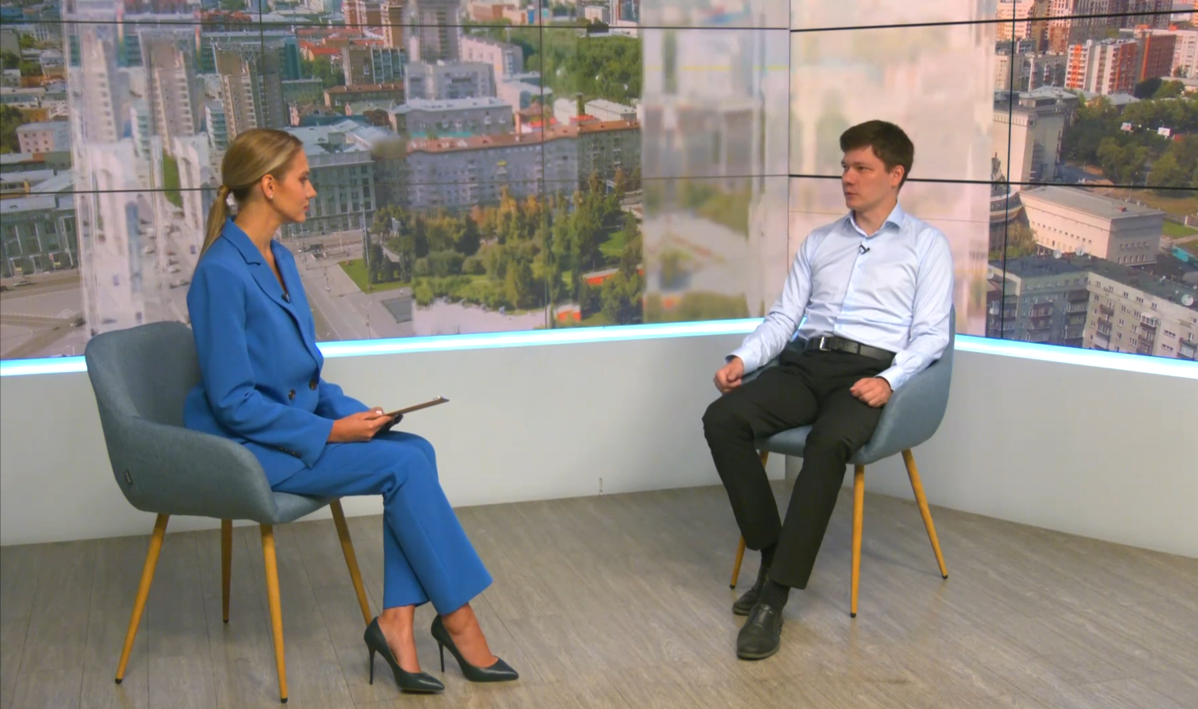 Василина Чабан и Ссргей Соколов. Скриншот: видео nsknews.info