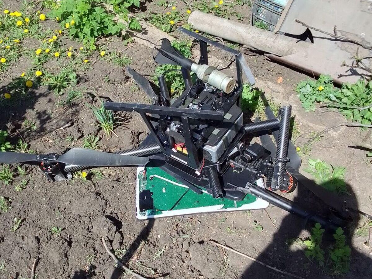    Сбитый украинский беспилотник© Фото : Штаб обороны ДНР