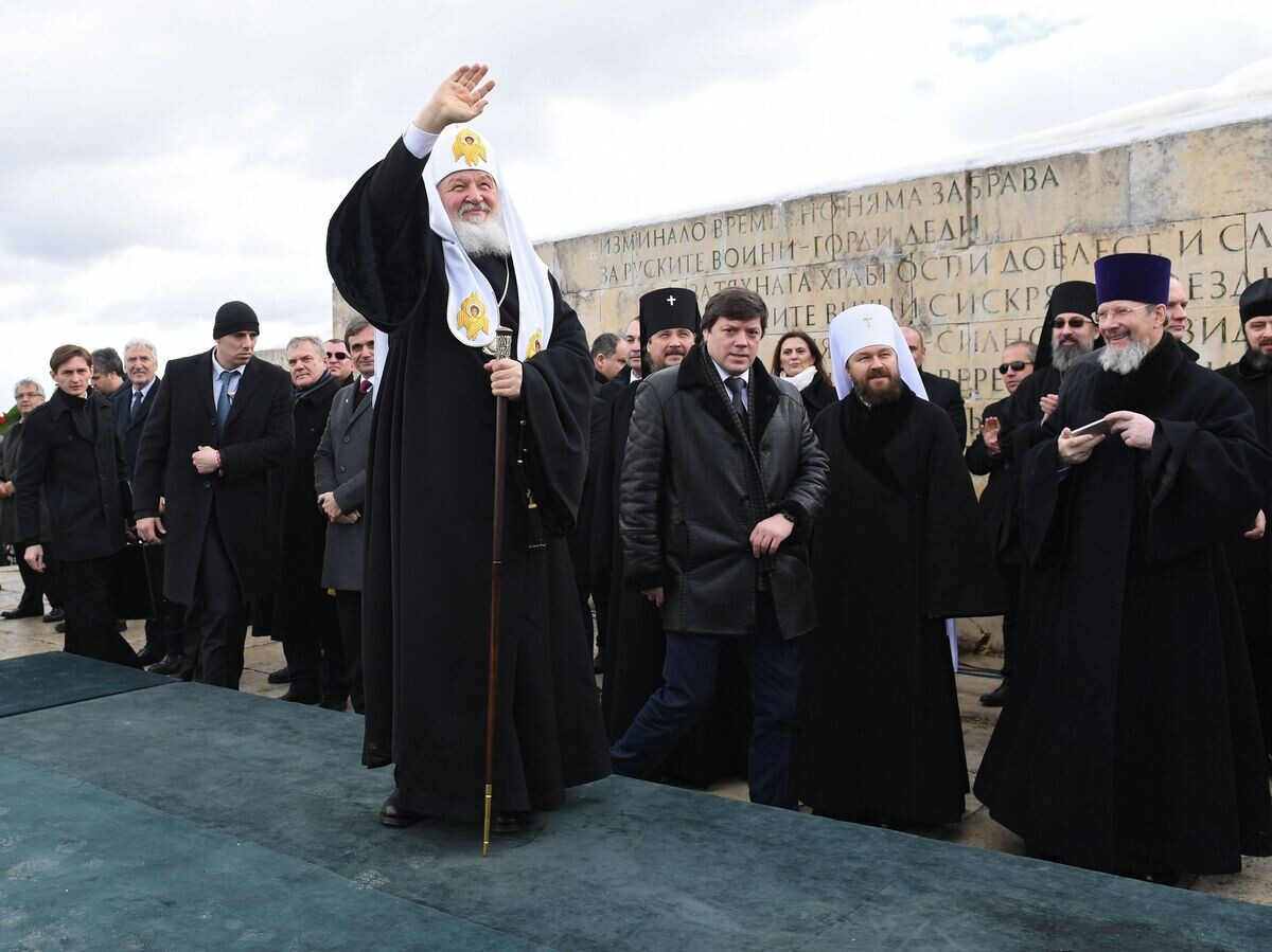 Патриарх Московский и всея Руси Кирилл на торжественной церемонии, посвященной 140-й годовщине освобождения Болгарии от османского ига. 3 марта 2018© РИА Новости / Сергей Пятаков