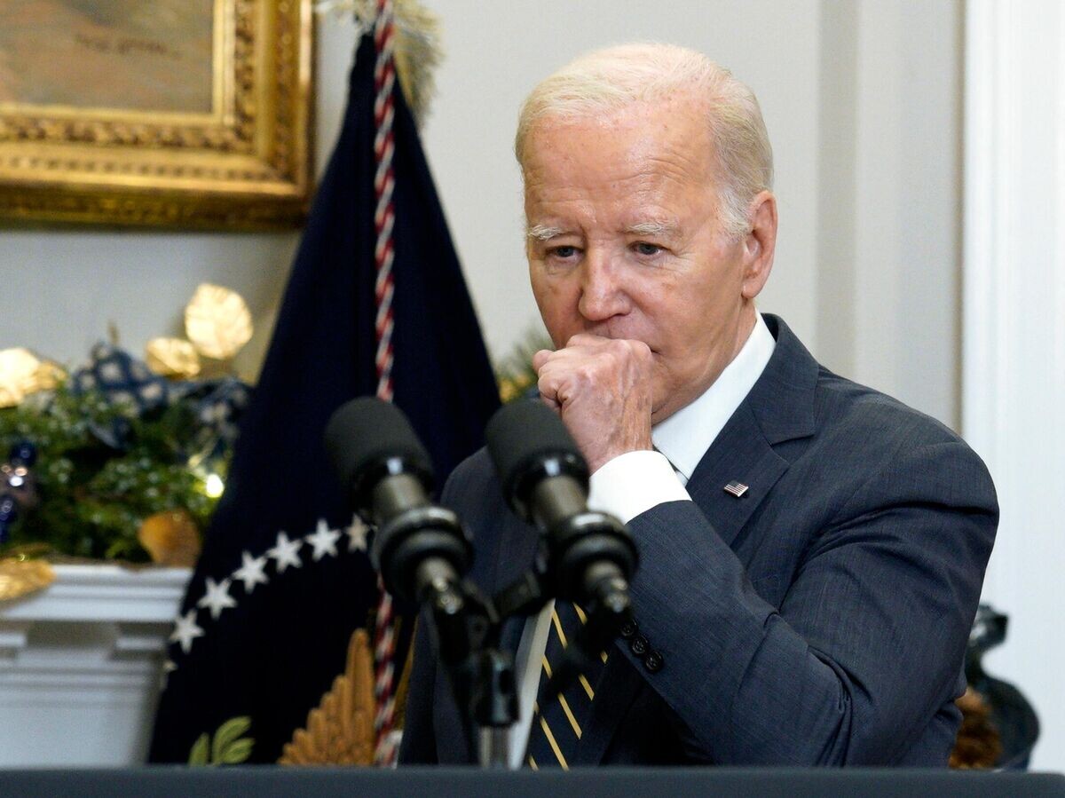 Президент США Джо Байден выступает с заявлением по Украине в Белом доме© РИА Новости / Стрингер