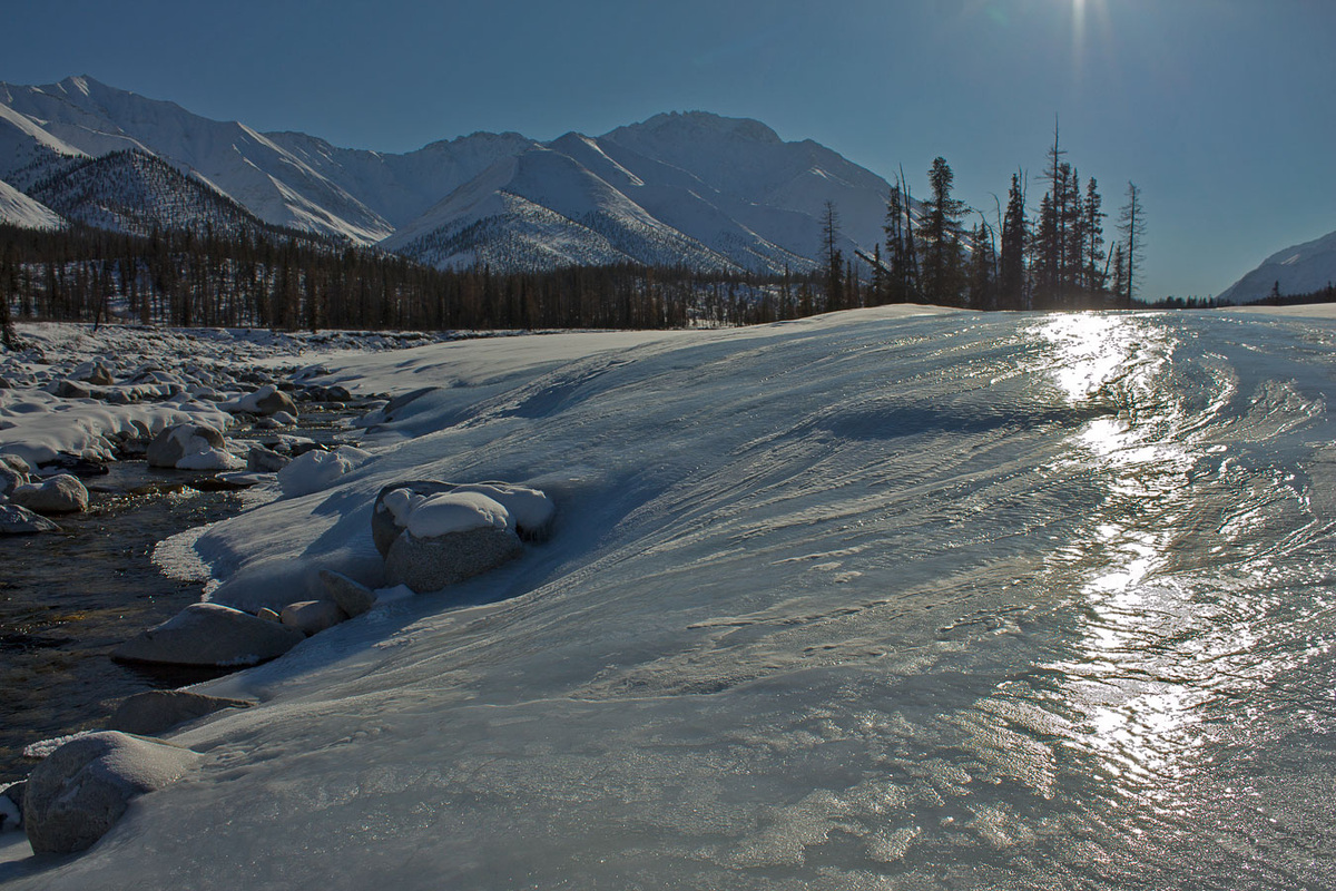 Зимник. Наледи. Фото предоставлено автором