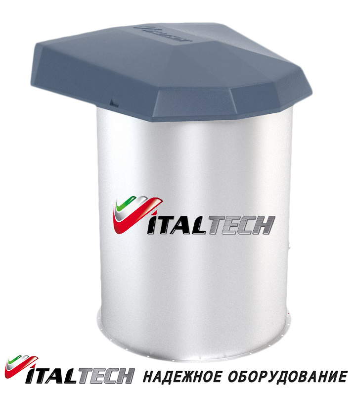 Фильтры для цементных силосов SILOJET V1 ITALTECH предназначены для непрерывной очистки воздушного потока от мелко - крупнодисперсной сухой, легко очищаемой пыли после транспортировки им материала и перед выбросом из емкости в атмосферу. Применяется в качестве пылеулавливающего элемента цементных силосов, загружаемых при помощи пневмотранспорта, и являются одним из наиболее популярных технических решений в данной сфере. Представляет собой конструкцию цилиндрической формы с верхней крышкой. В цилиндрическом основании фильтра в приемных гнездах размещены быстросъемные фильтрующие элементы, в верхнюю крышку встроены элементы пневмосистемы, предназначенные для комплексного решения продувки фильтрующих элементов. Во время загрузки силоса частицы цементной пыли улавливается фильтрующими элементами, а после окончания загрузки сбрасывается обратно в силос системой пневматической очистки. В воздушных фильтрах серии SILOJET установлена система автоматической продувки сжатым воздухом с регулируемым временем импульса продувки и паузы между импульсами в большом диапазоне. 