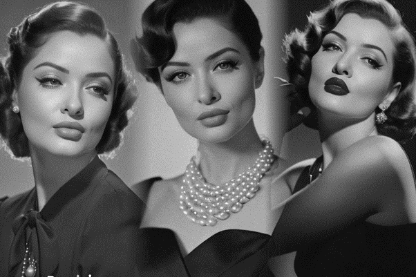 Елена Юлкина в образе 50-х годов, фото сгенерировано ИИ на основе фотографий автора