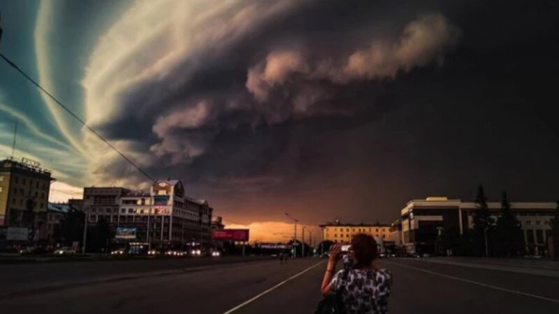     Шторм в Барнауле. Социальные сети