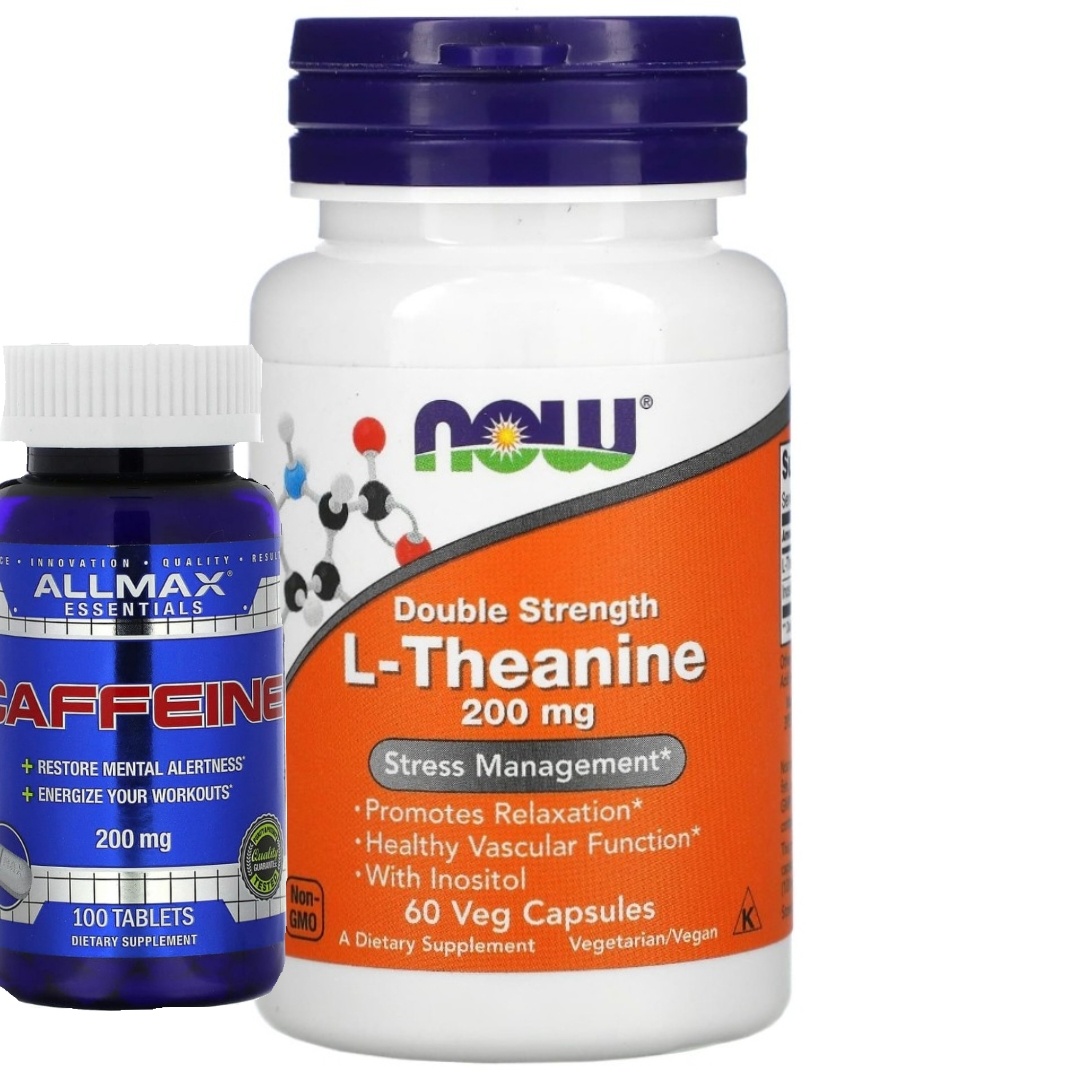 Кофеин|L-theanine
Комбинация кофеина и L-тианина часто используется для улучшения когнитивных функций и поддержания высокой продуктивности. Вот основные плюсы этой связки:

1. Улучшение концентрации и внимания: Кофеин является стимулятором центральной нервной системы, способным увеличить уровень бодрствования и улучшить внимание. L-тианин, в свою очередь, способствует релаксации без седативного эффекта и помогает сосредоточиться.

2. Снижение тревожности: Кофеин может вызвать нервозность и беспокойство у некоторых людей, особенно в больших дозах. L-тианин помогает смягчить эти побочные эффекты за счет своих успокоительных свойств. Таким образом, сочетание этих двух веществ позволяет достичь бодрствования и ясности ума без нервозности.

3. Улучшение когнитивных функций: Исследования показывают, что связка кофеина и L-тианина может улучшить когнитивные функции, такие как память, внимание и реакционное время. Этот эффект может быть особенно полезен в ситуациях, требующих высокой умственной активности, таких как экзамены или сложные рабочие задачи.

4. Более сбалансированные уровни энергии: Кофеин обеспечивает быстрый, но иногда кратковременный прилив энергии. L-тианин помогает сделать этот прилив более стабильным и продолжительным, что позволяет избежать резких "взлётов и падений" энергии.

5. Отсутствие негативного влияния на сон: Хотя кофеин сам по себе может ухудшить качество сна, L-тианин может смягчить этот эффект. Некоторые исследования показывают, что L-тианин может положительно влиять на качество и глубину сна, даже если в течение дня употреблялся кофеин.

Важно отметить, что оптимальная дозировка кофеина и L-тианина может варьироваться в зависимости от индивидуальных особенностей. Одна из распространённо рекомендуемых пропорций — это 2:1 (например, 200 мг L-тианина на 100 мг кофеина)