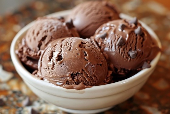    Домашнее шоколадное мороженое