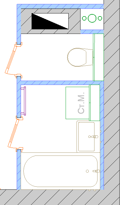 Оставим два помещения