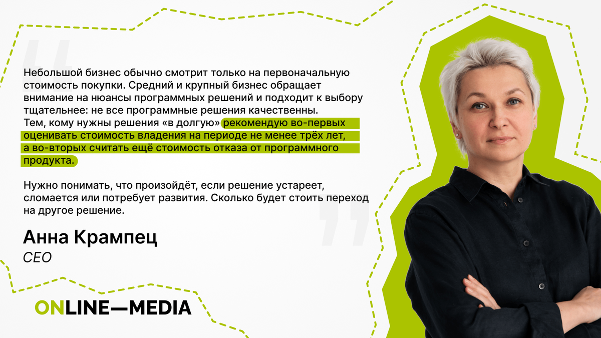 Как посчитать стоимость владения софта