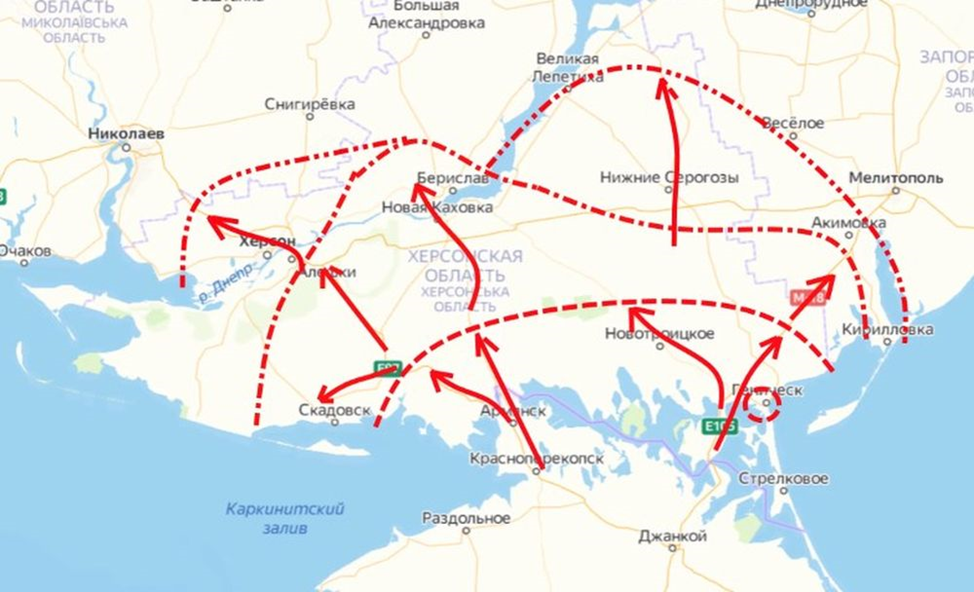 Карта передвижения российских войск на украине (darminaopel.ru)