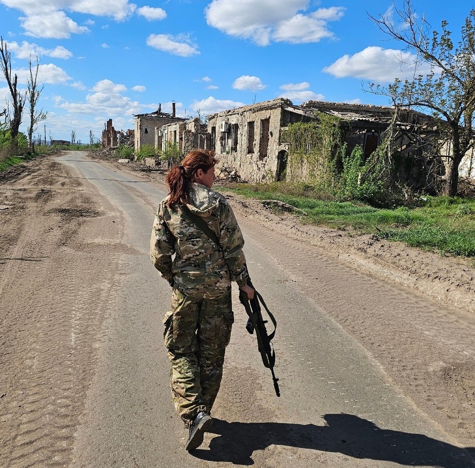    28-летняя Мария стала настоящим боевым товарищем для бойцов "Эспаньолы". Фото: предоставлено героем