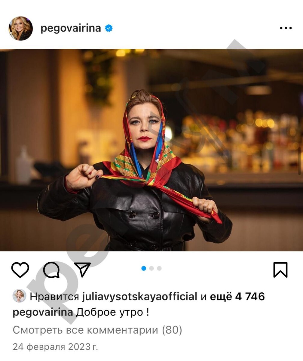 Ирина Пегова: симпатии Украине, восхищение протестами в Минске и 17 новых ролей за год