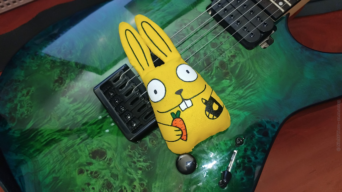 Портрет Захарки с гитарой (Schecter C-6 Pro Aqua Burst)... © NickFW.ru — 20.11.2023г.