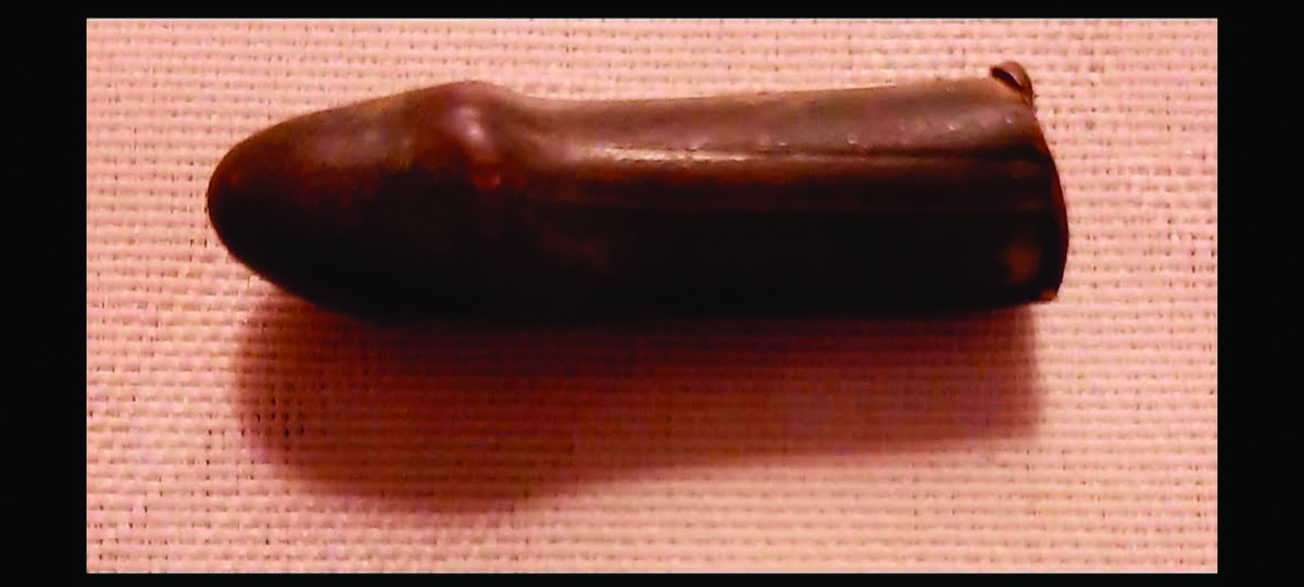 Найденный обломок античной статуи