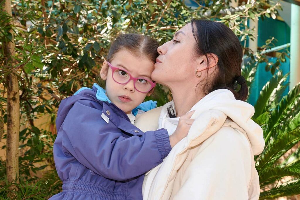 Милана с мамой