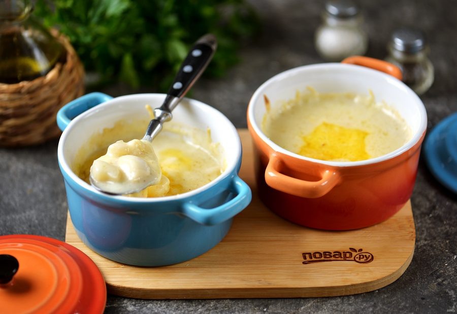 Жюльен с морским гребешком