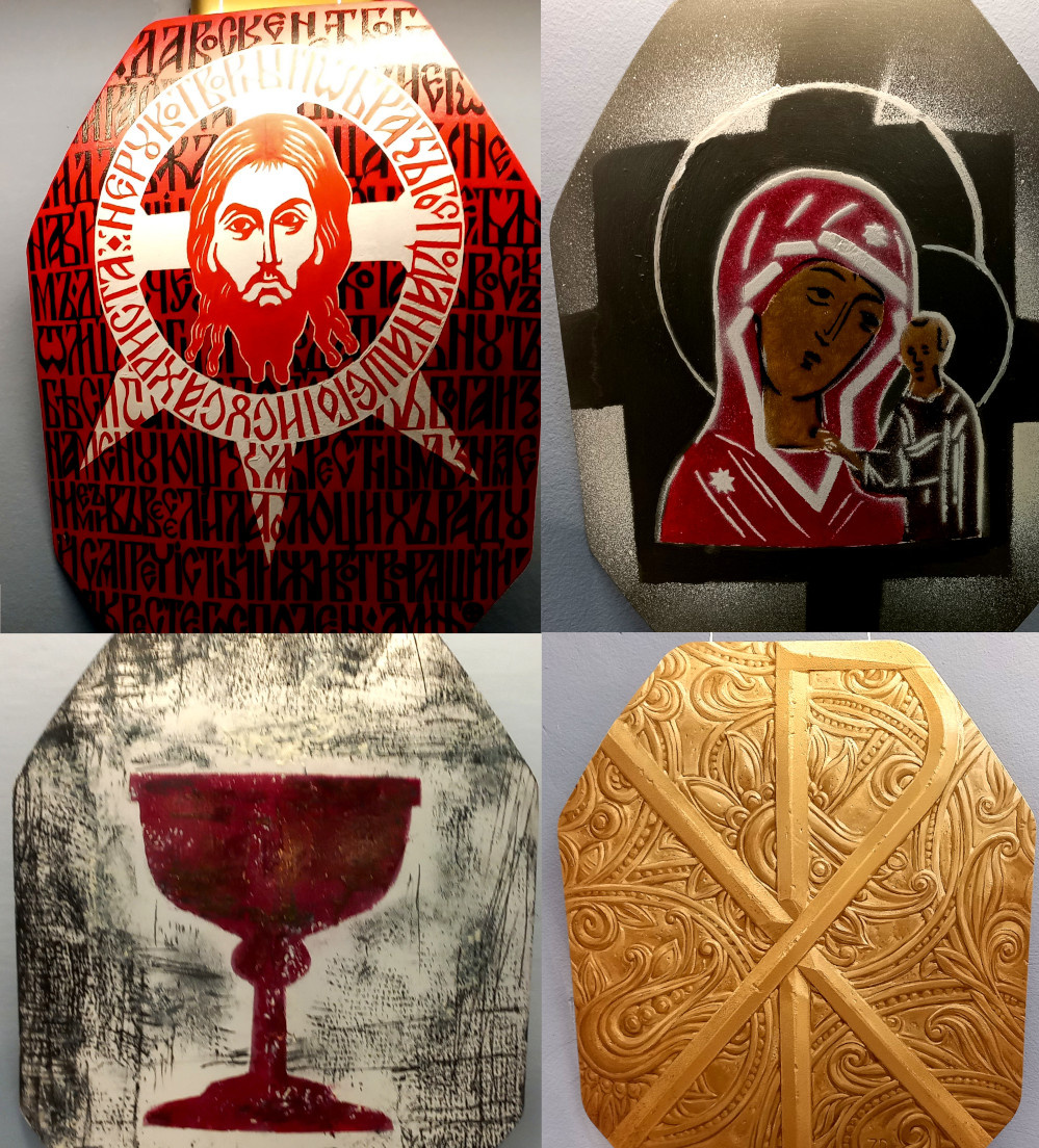 Выставка «Русский стиль. Сталь». Коллаж из работ Выставка «Русский стиль. Сталь». 