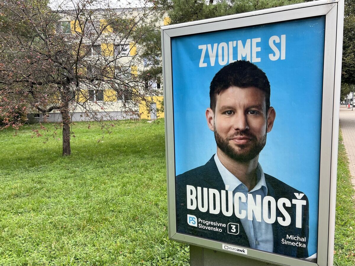    Лидер партии Progresivne Slovensko, Михал Шимечка© РИА Новости