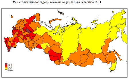 Индекс Кейтца по регионам России в 2011 году