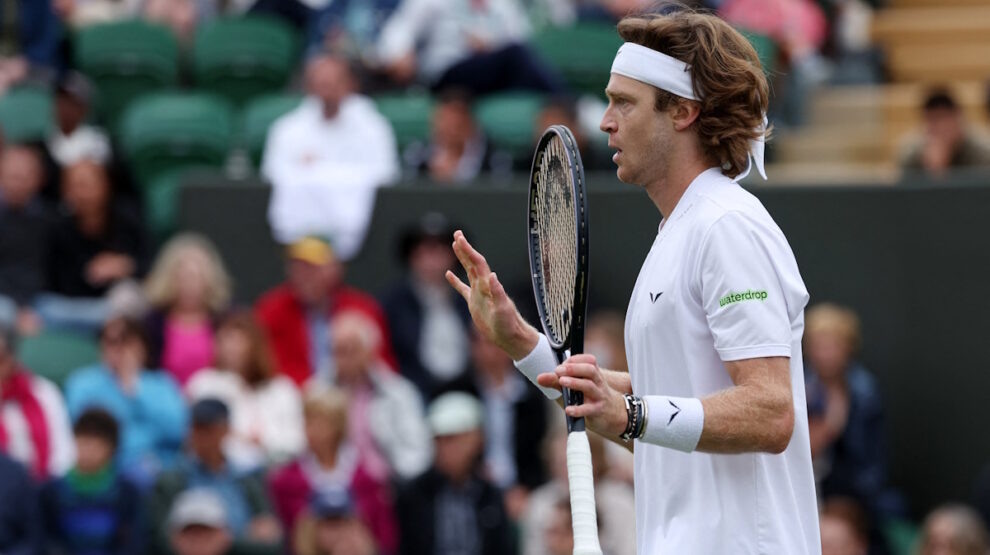    Теннисист Андрей Рублев. Фото: REUTERS