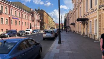 Прогулка по Санкт-Петербургу. Съемки фильма