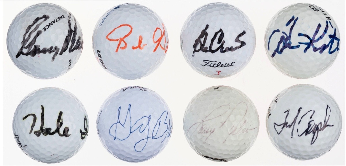 Автографы гольфистов
