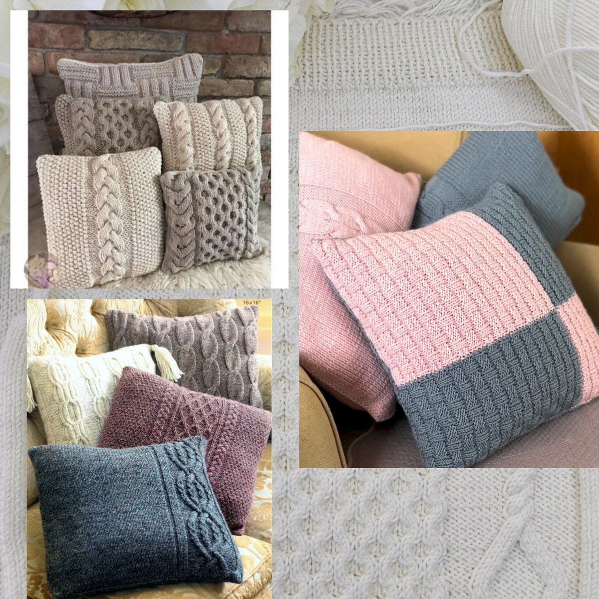 Вязанные наволочки