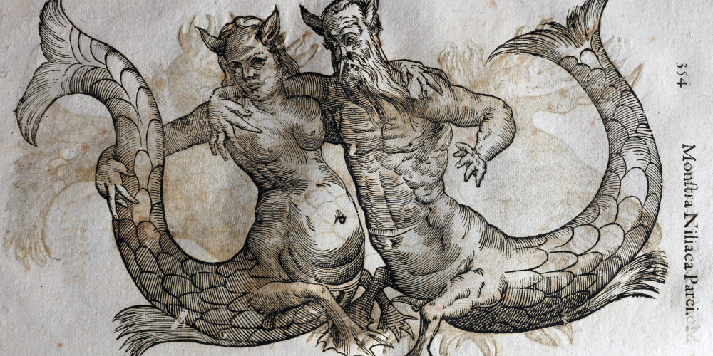 Морские чудовища из трактата Monstrorum Historia (Crusca), 1642 год. Изображение: Wikimedia Commons 