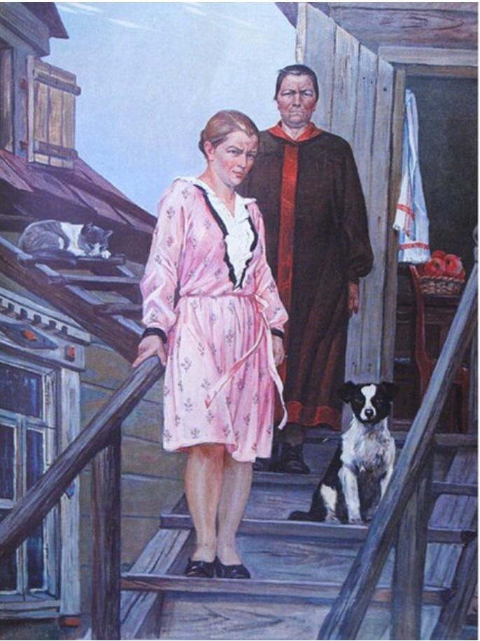 Александр Дейнека. «Мать и сестра». 1952