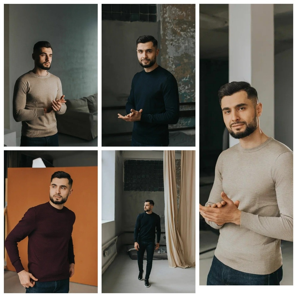 Базовый мужской пуловер