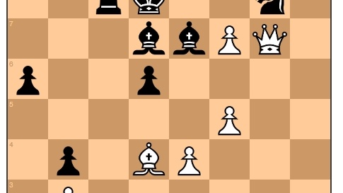 Нежметдинову грозил мат в 1 ход, однако Рашид смог гениально выиграть