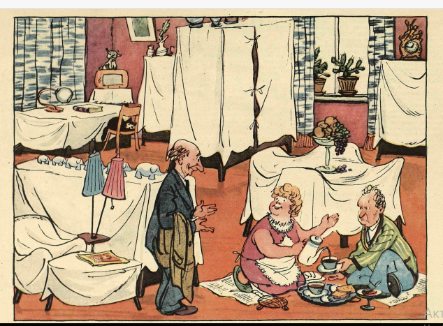 Художник А.Кузьмин журнал "Крокодил" №26 1962