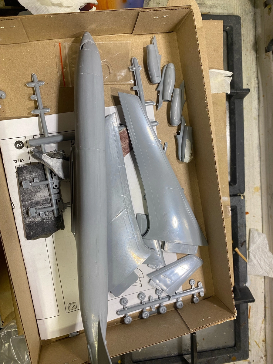 Вот так вот получилось срастить фюзеляж и крылья...