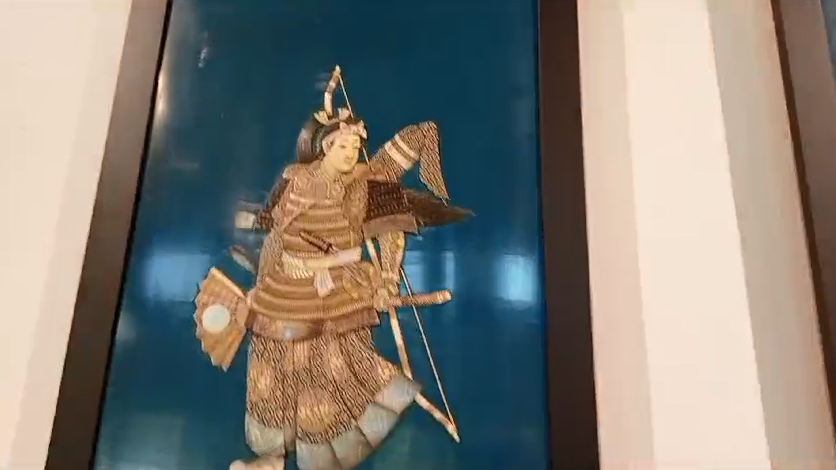 Картина воина Дом Коминка в Японском саду парка Краснодар