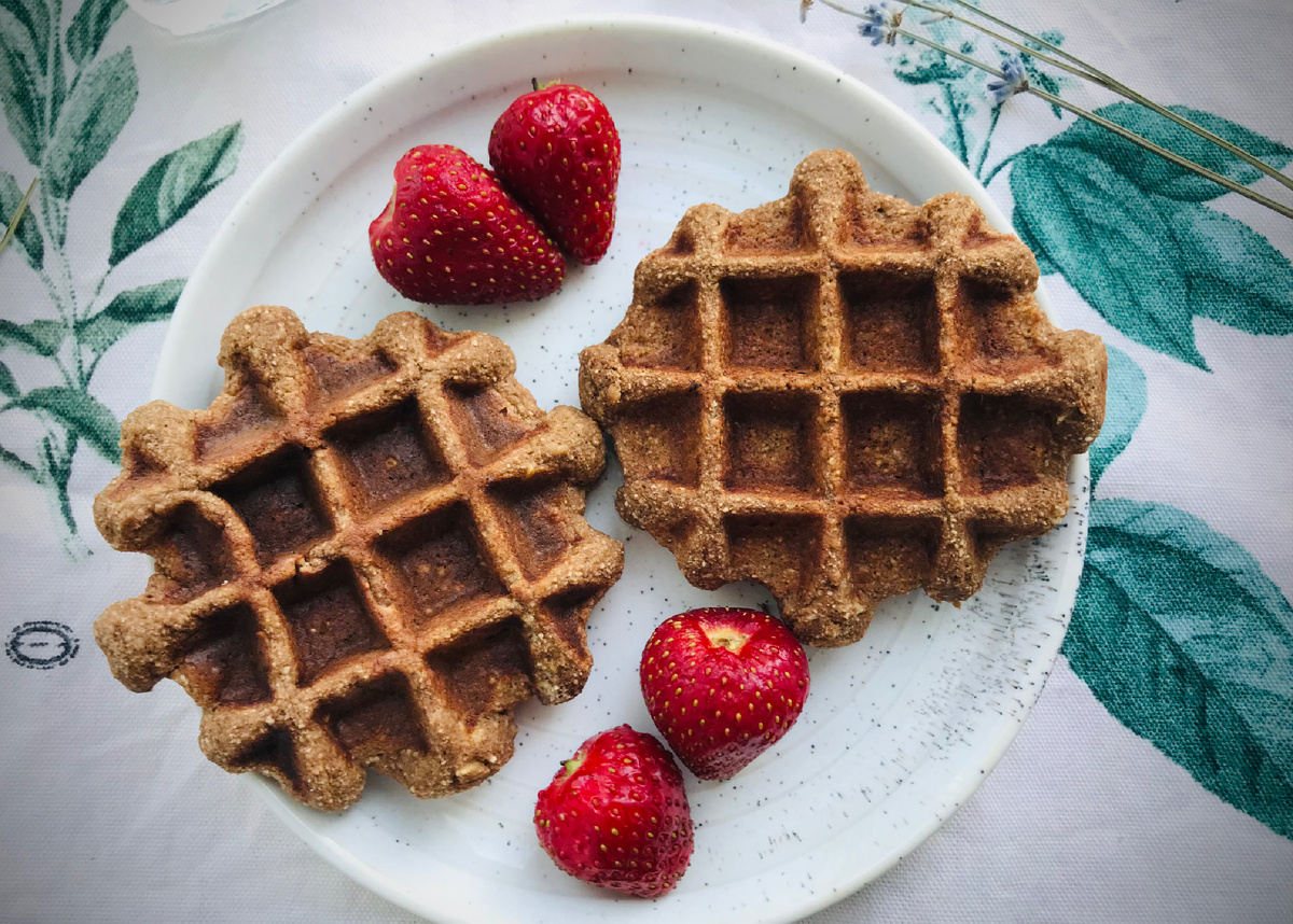 Шоколадные вафли из кокосовой муки