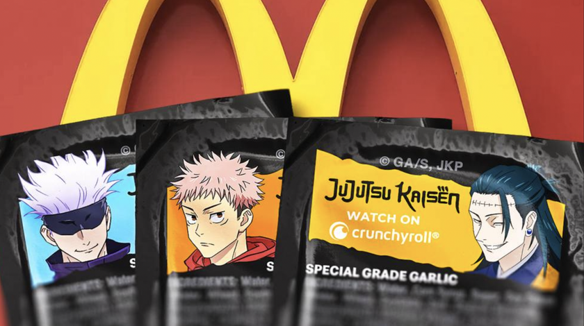 В сети быстрого питания McDonald's появился «Специальный чесночный соус», посвященный аниме-сериалу «Магическая битва». Об этом сообщает издание Hypebeast.