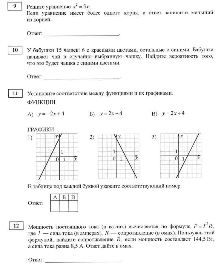 Все типы задания 18 огэ математика 2024