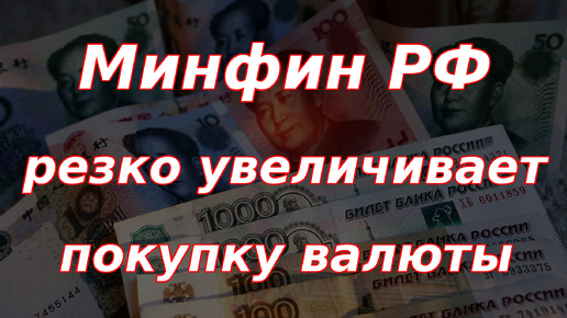 Минфин РФ резко увеличивает объем покупки иностранной валюты!