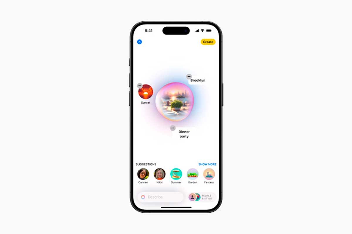 Apple📷Функция создания пользовательских эмодзи (Genmoji)
