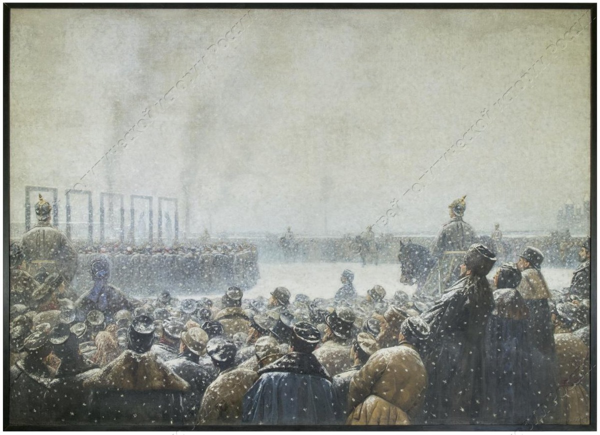 Картина «Казнь заговорщиков в России». 1884-1885 г. Верещагин В.В.