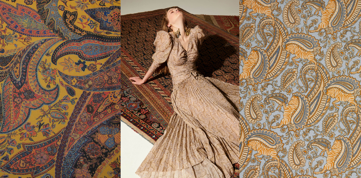 Шелковый шифон арт. 23/6-122, шифон из вискозы тип Etro арт. 24/3-80