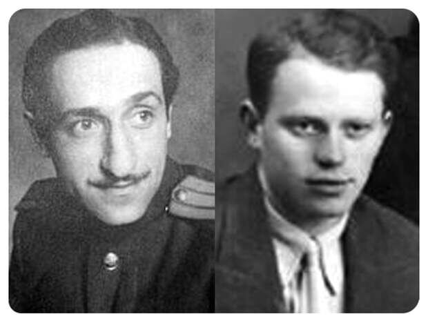 Драматурги Морис Слободский и Яков Костюковский.