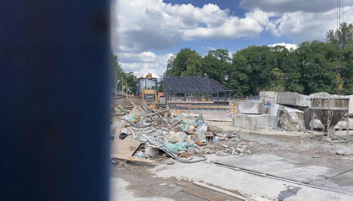 Каркасы вестебюля станции метро "Горный Институт" на данный момент (Листайте далее) https://t.me/spb_str