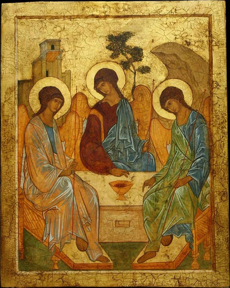 Икона Святой Троицы, написанная Андреем Рублёвым