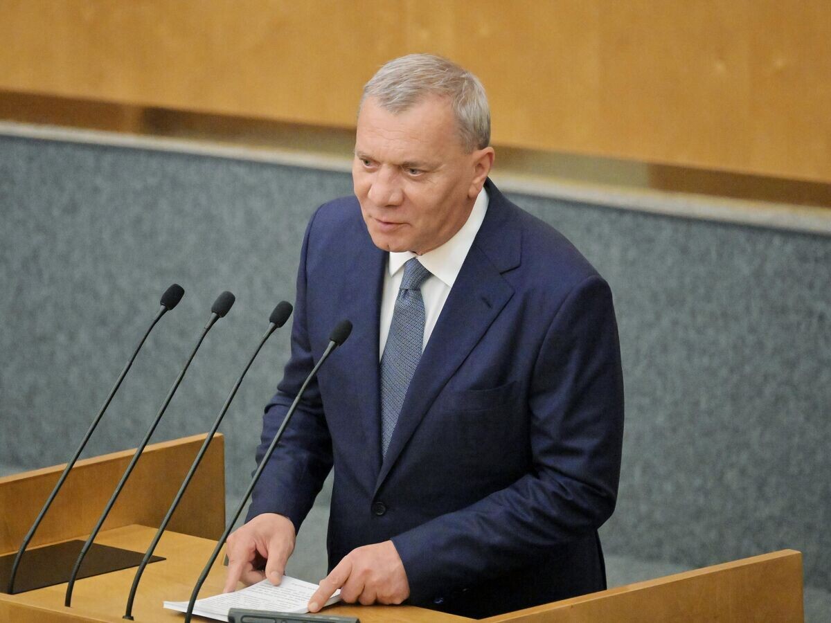    Генеральный директор Госкорпорации "Роскосмос" Юрий Борисов выступает на пленарном заседании Государственной Думы РФ© РИА Новости / Владимир Федоренко