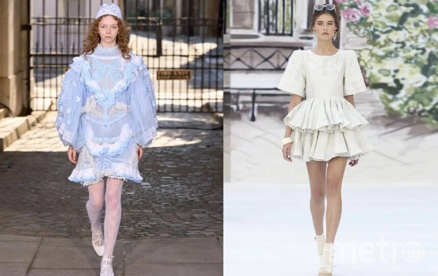    Модели на показах Bora Aksu и Paul Costelloe.соцсети @bora_aksu, paulcostelloe.com