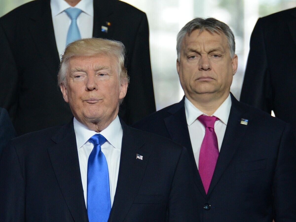    Экс-президент США Дональд Трамп и премьер-министр Венгрии Виктор Орбан (Архивное фото)© РИА Новости / Алексей Витвицкий