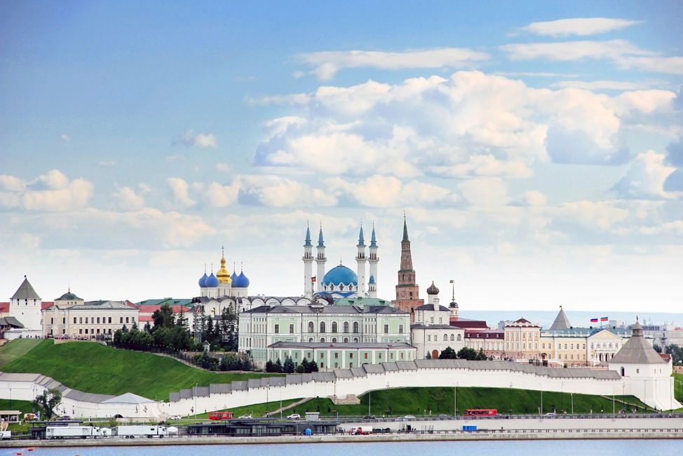 Казань, вид на казанский кремль
